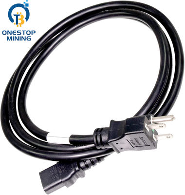 El minero Power Supply Cords de Asic del enchufe de la UE telegrafía el 1.5m el 1.8m los 2m
