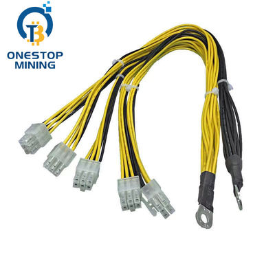 6 piezas de la rafadora de Pin Connector Standard Power Cord Bitcoin