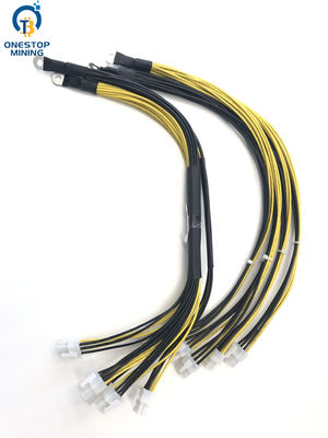 6 piezas de la rafadora de Pin Connector Standard Power Cord Bitcoin