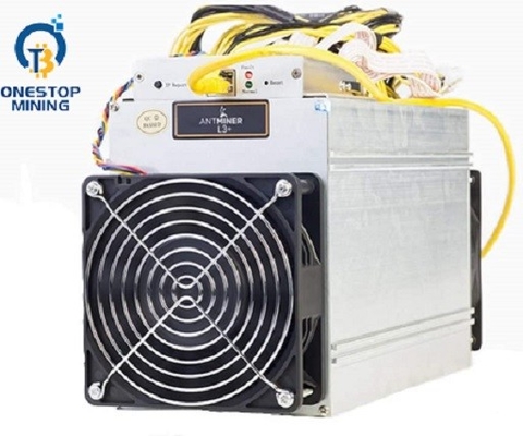 Minero Antminer L3+ 504mh/S 1.6w/Mh Asic Litecoin con fuente de alimentación