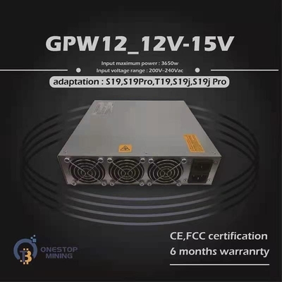 fuente de alimentación 3650W para la serie de Bitmain S19 S19Pro S19J S19JPro S19A